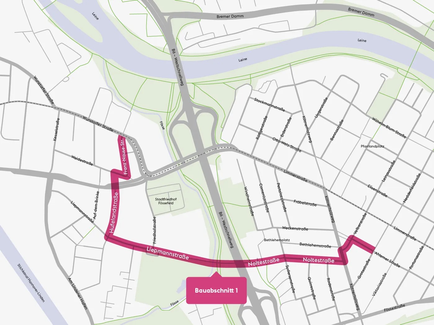 Bild vom Projekt Ausbaugebiet Linden-Limmer